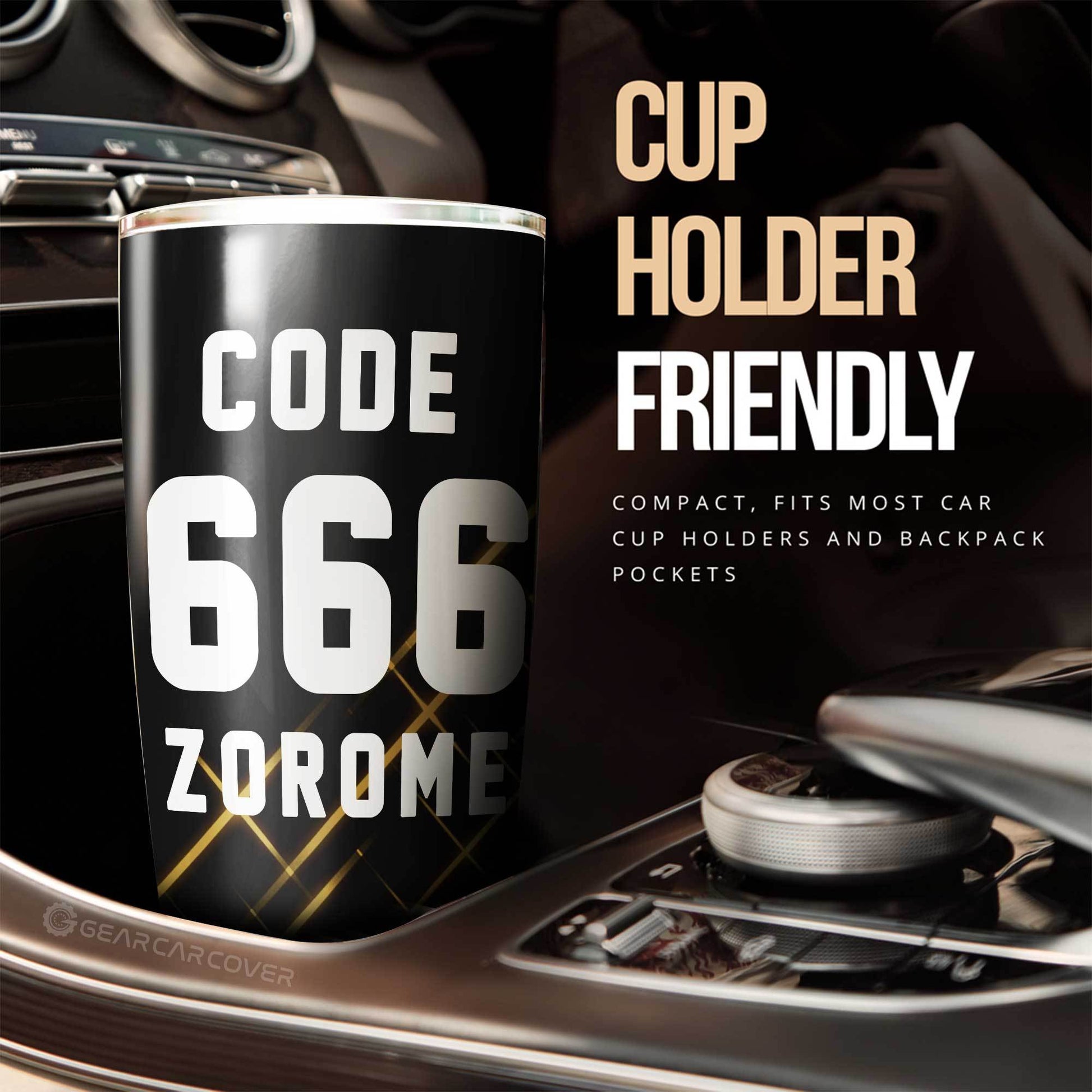 Code:666 Zorome Tumbler Cup Custom Car Accessories - Gearcarcover - 3