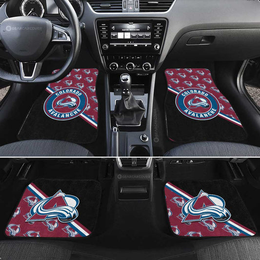 Colorado Avalanche Car Floor Mats Custom Car Accessories For Fans - Gearcarcover - 2