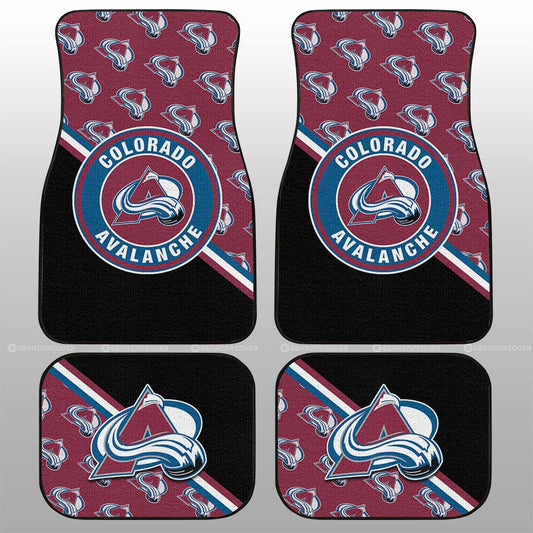 Colorado Avalanche Car Floor Mats Custom Car Accessories For Fans - Gearcarcover - 1