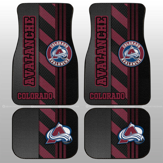 Colorado Avalanche Car Floor Mats Custom Car Accessories - Gearcarcover - 1