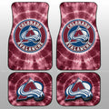 Colorado Avalanche Car Floor Mats Custom Tie Dye Car Accessories - Gearcarcover - 1