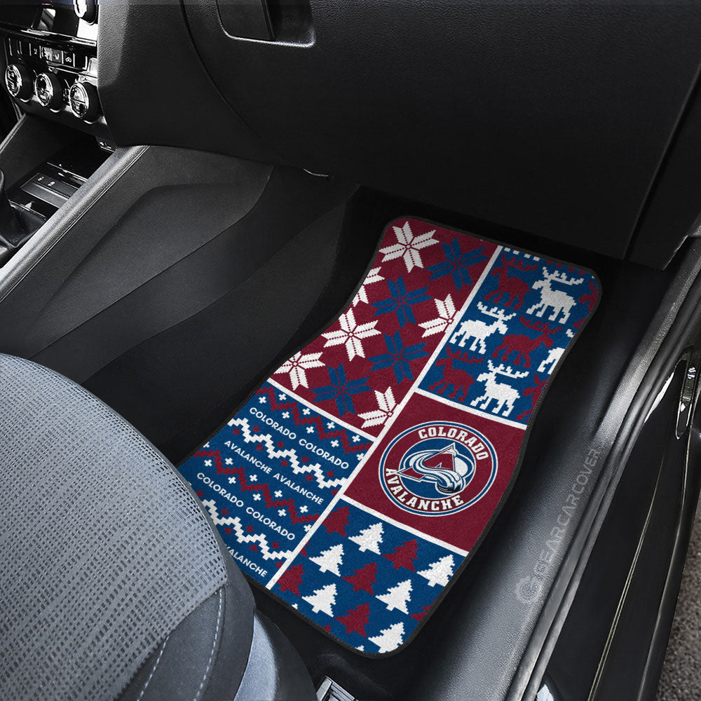 Colorado Avalanche Car Floor Mats Custom Ugly Style Car Accessories - Gearcarcover - 3