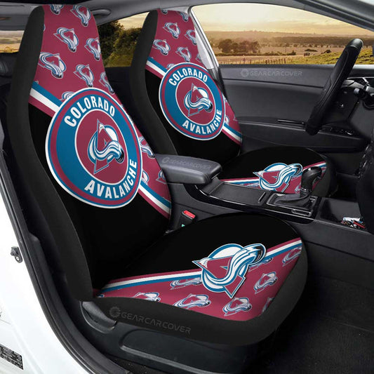 Colorado Avalanche Car Seat Covers Custom Car Accessories For Fans - Gearcarcover - 1