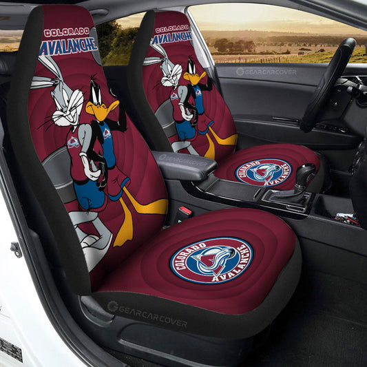 Colorado Avalanche Car Seat Covers Custom Car Accessories - Gearcarcover - 2