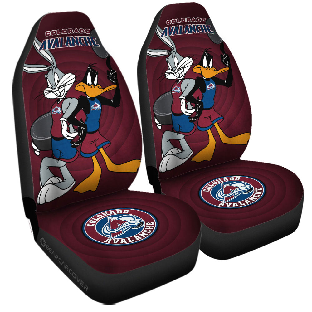 Colorado Avalanche Car Seat Covers Custom Car Accessories - Gearcarcover - 3