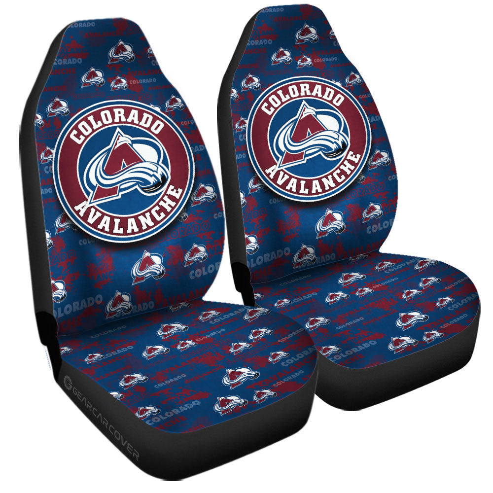 Colorado Avalanche Car Seat Covers Custom Car Accessories - Gearcarcover - 3