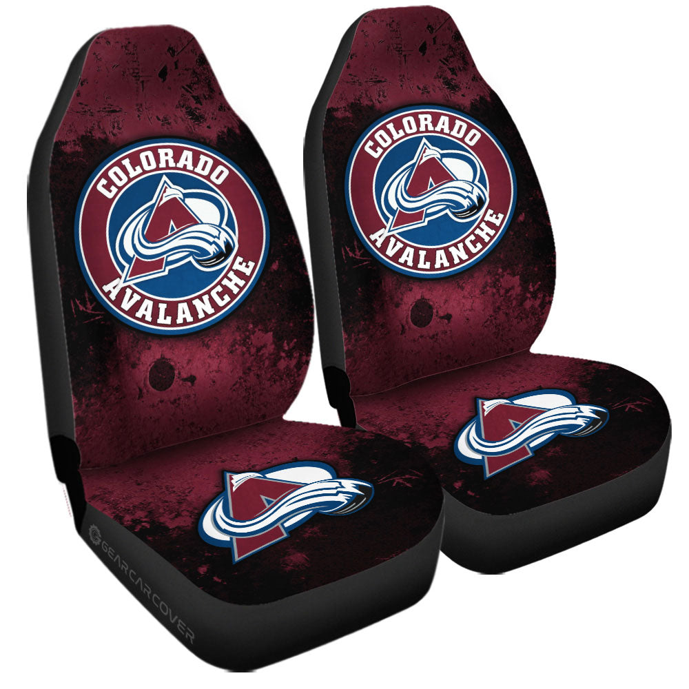 Colorado Avalanche Car Seat Covers Custom Car Accessories - Gearcarcover - 3