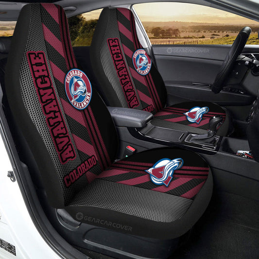 Colorado Avalanche Car Seat Covers Custom Car Accessories - Gearcarcover - 2