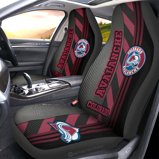 Colorado Avalanche Car Seat Covers Custom Car Accessories - Gearcarcover - 1