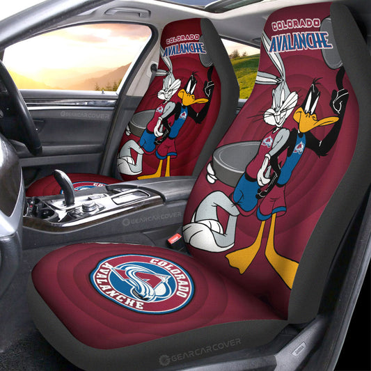 Colorado Avalanche Car Seat Covers Custom Car Accessories - Gearcarcover - 1
