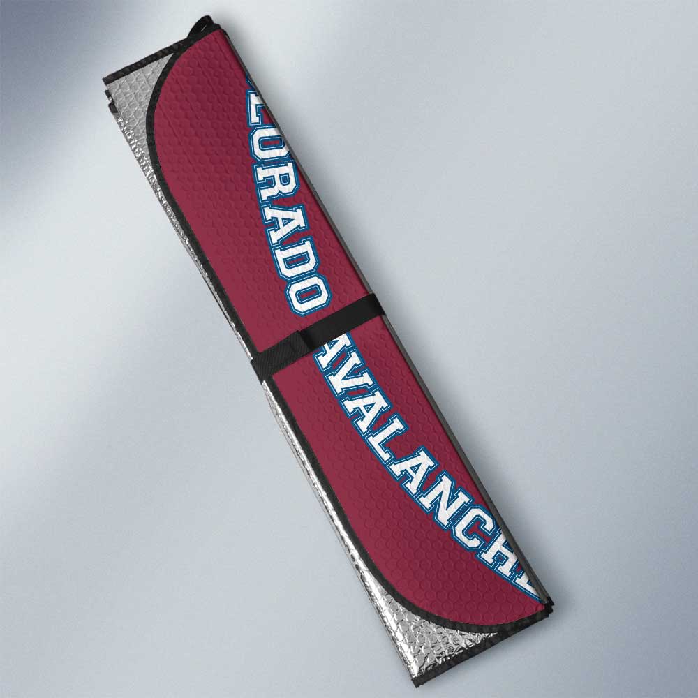 Colorado Avalanche Car Sunshade Custom Car Accessories For Fans - Gearcarcover - 3