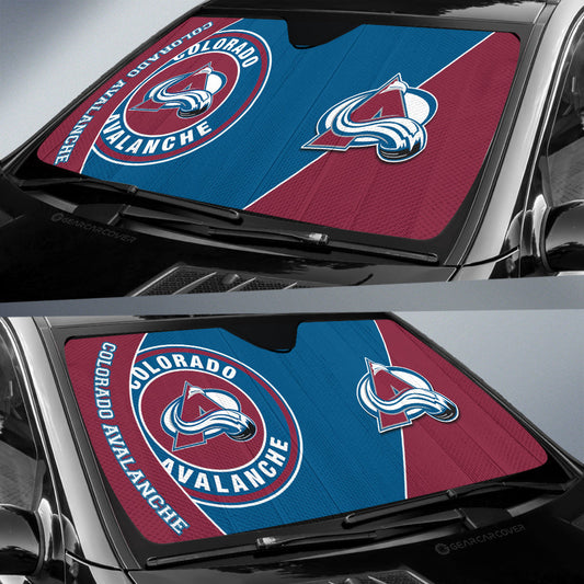 Colorado Avalanche Car Sunshade Custom Car Accessories For Fans - Gearcarcover - 2