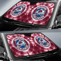 Colorado Avalanche Car Sunshade Custom Tie Dye Car Accessories - Gearcarcover - 2