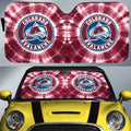 Colorado Avalanche Car Sunshade Custom Tie Dye Car Accessories - Gearcarcover - 1