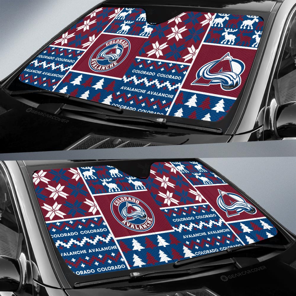 Colorado Avalanche Car Sunshade Custom Ugly Style Car Accessories - Gearcarcover - 2