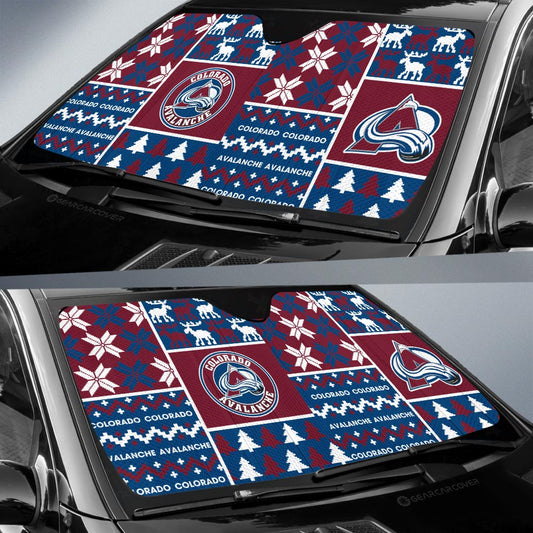 Colorado Avalanche Car Sunshade Custom Ugly Style Car Accessories - Gearcarcover - 2
