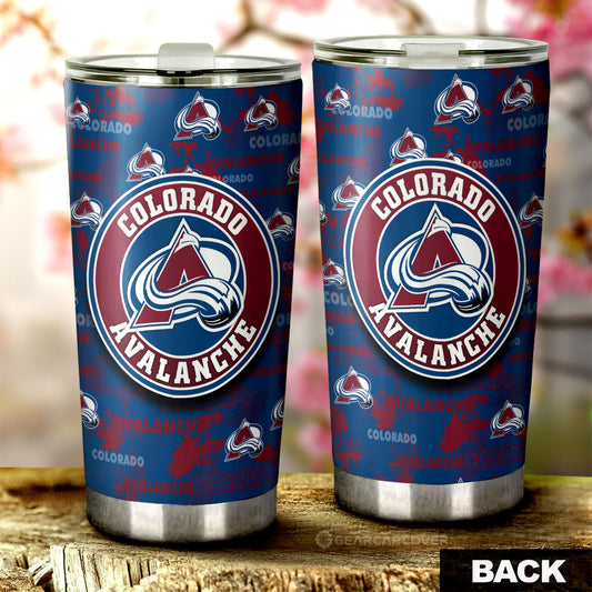 Colorado Avalanche Tumbler Cup Custom Car Accessories - Gearcarcover - 2