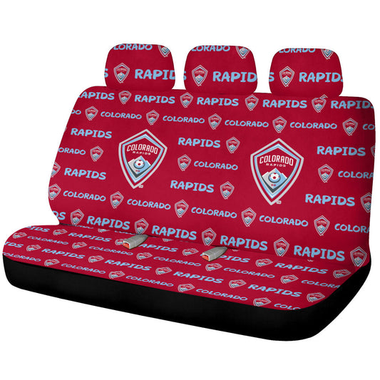 Colorado Rapids Car Back Seat Covers Sporty Team Collection - Gearcarcover - 1