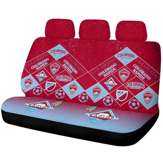 Colorado Rapids Car Back Seat Covers Sporty Team Collection - Gearcarcover - 1