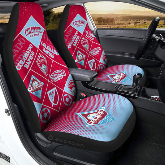Colorado Rapids Car Seat Covers Sporty Team Collection - Gearcarcover - 2