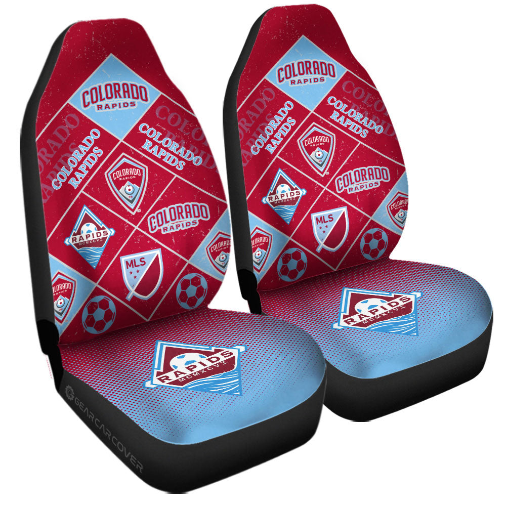 Colorado Rapids Car Seat Covers Sporty Team Collection - Gearcarcover - 3