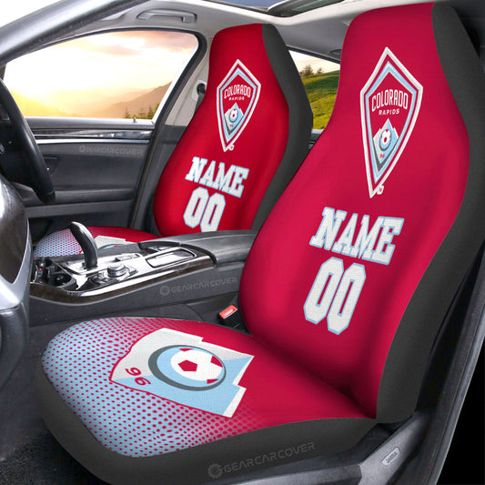 Colorado Rapids Car Seat Covers Sporty Team Collection - Gearcarcover - 1