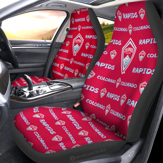 Colorado Rapids Car Seat Covers Sporty Team Collection - Gearcarcover - 1