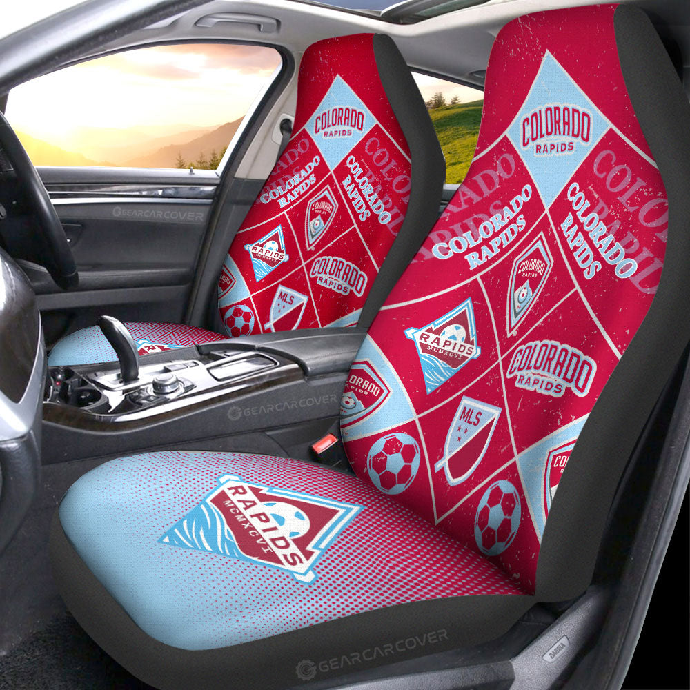 Colorado Rapids Car Seat Covers Sporty Team Collection - Gearcarcover - 1