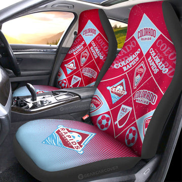 Colorado Rapids Car Seat Covers Sporty Team Collection - Gearcarcover - 1