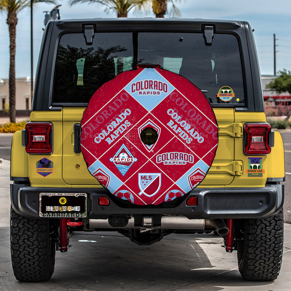 Colorado Rapids Spare Tire Covers Camera Hole Sporty Team Collection - Gearcarcover - 2