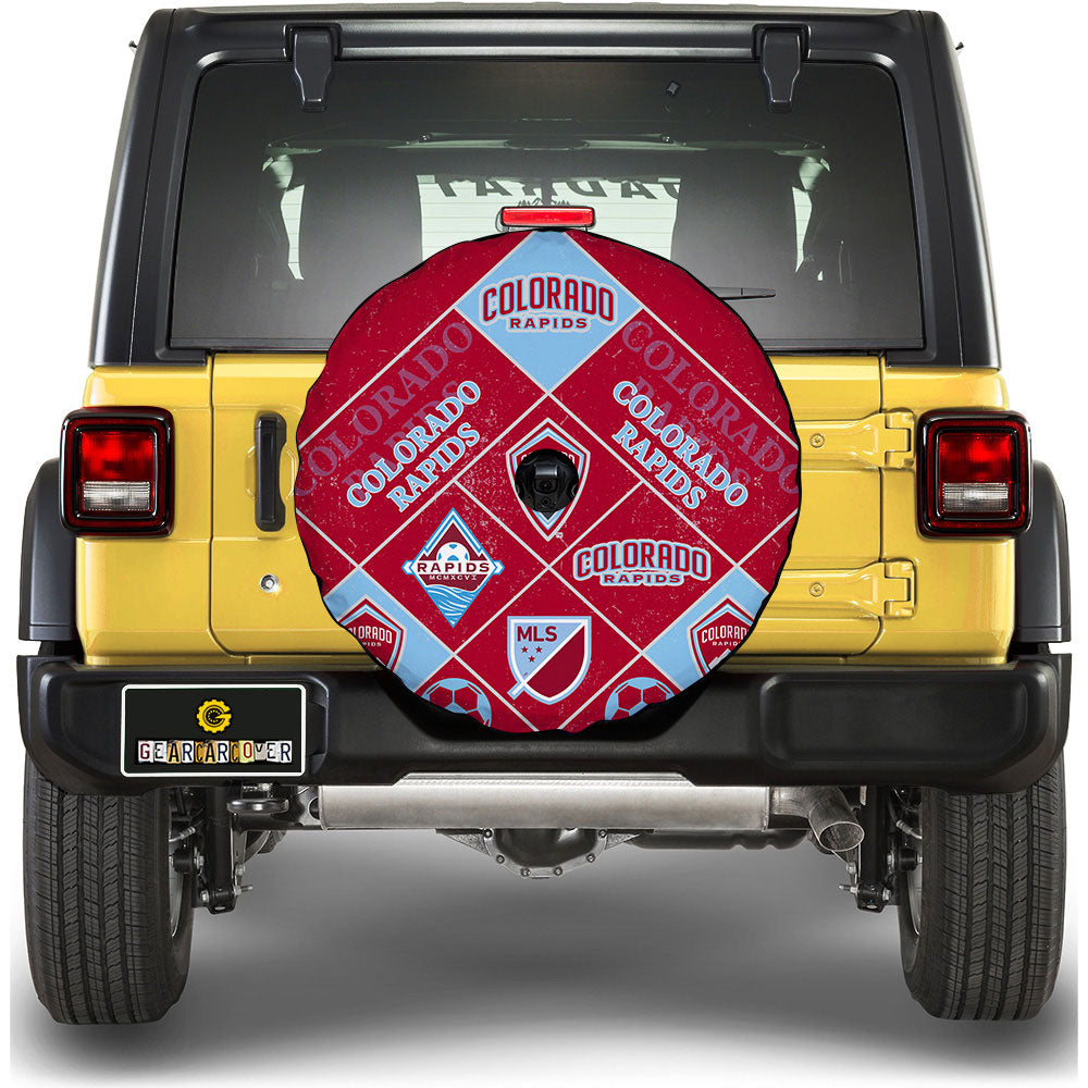 Colorado Rapids Spare Tire Covers Camera Hole Sporty Team Collection - Gearcarcover - 1