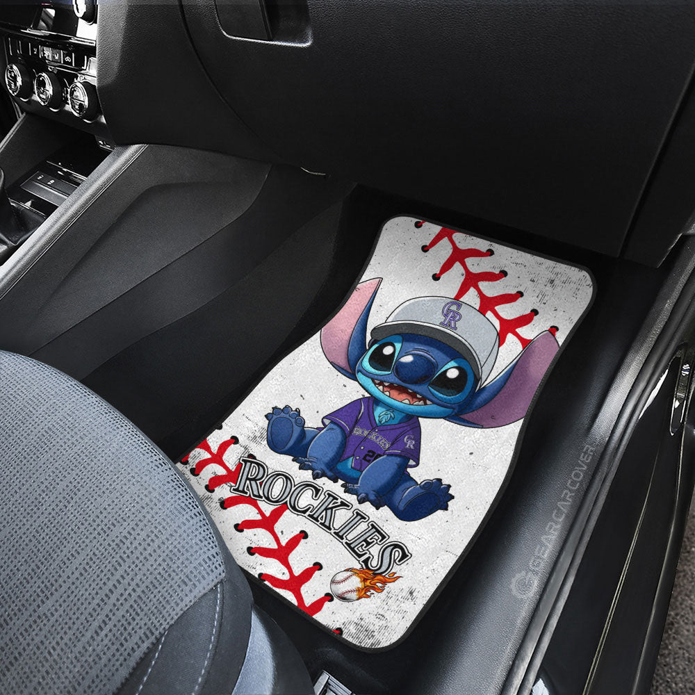 Colorado Rockies Car Floor Mats Stitch Theme Collection - Gearcarcover - 3