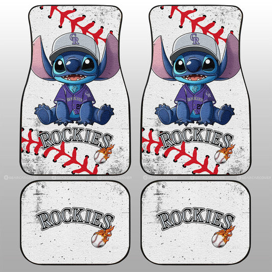 Colorado Rockies Car Floor Mats Stitch Theme Collection - Gearcarcover - 1