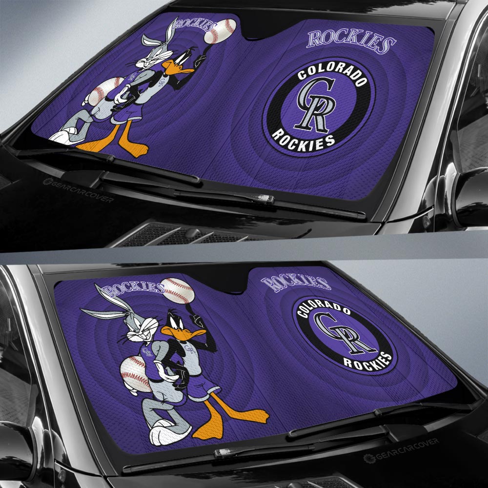 Colorado Rockies Car Sunshade Custom Car Accessories - Gearcarcover - 2