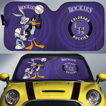 Colorado Rockies Car Sunshade Custom Car Accessories - Gearcarcover - 1