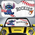 Colorado Rockies Car Sunshade Stitch Theme Collection - Gearcarcover - 1