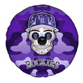 Colorado Rockies Spare Tire Covers Camera Hole Skull Theme Collection - Gearcarcover - 4