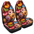 Colorful Mixed Donuts Car Seat Covers Custom Girly Pattern Car Accessories - Gearcarcover - 3