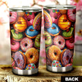 Colorful Mixed Donuts Tumbler Cup Custom Girly Pattern Car Accessories - Gearcarcover - 2