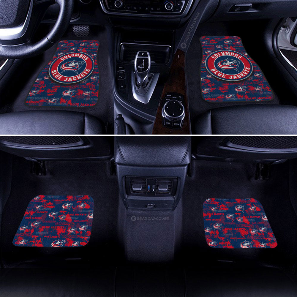 Columbus Blue Jackets Car Floor Mats Custom Car Accessories - Gearcarcover - 2