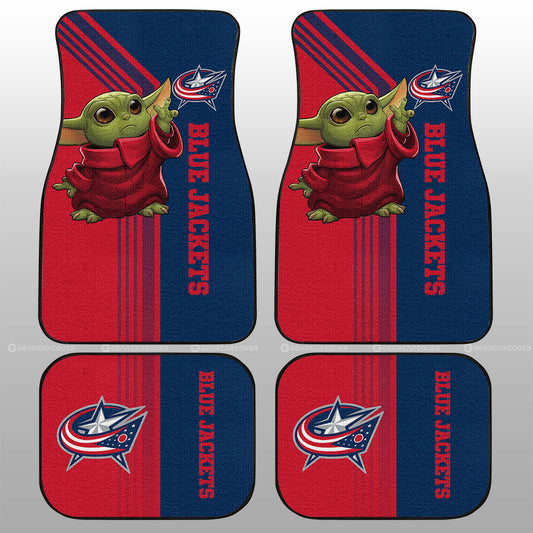Columbus Blue Jackets Car Floor Mats Custom Car Accessories - Gearcarcover - 1