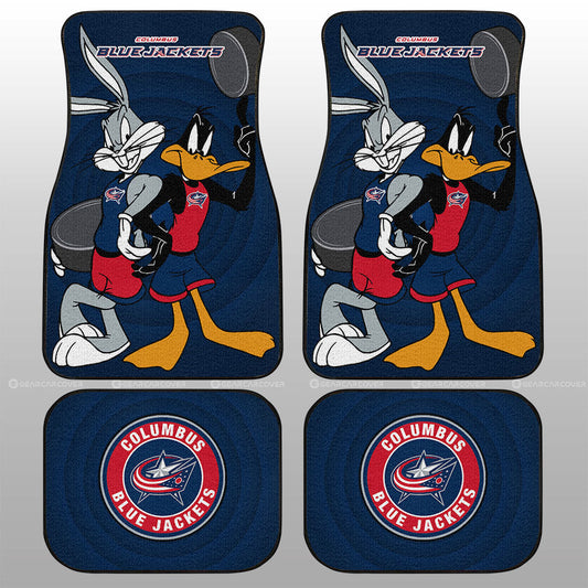 Columbus Blue Jackets Car Floor Mats Custom Car Accessories - Gearcarcover - 1
