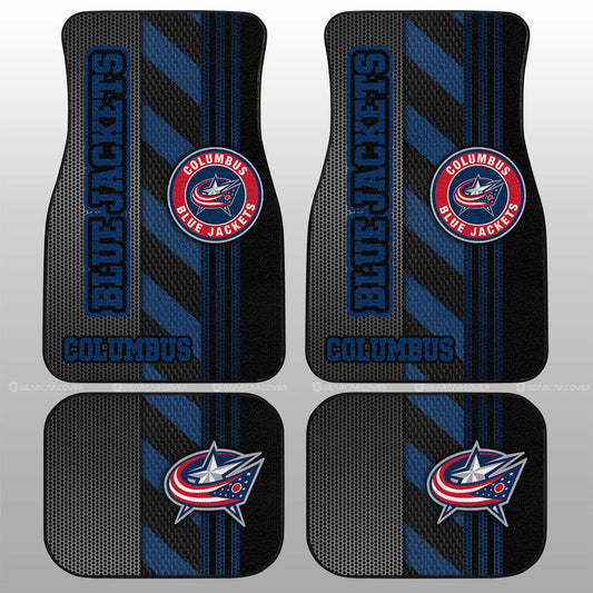 Columbus Blue Jackets Car Floor Mats Custom Car Accessories - Gearcarcover - 1
