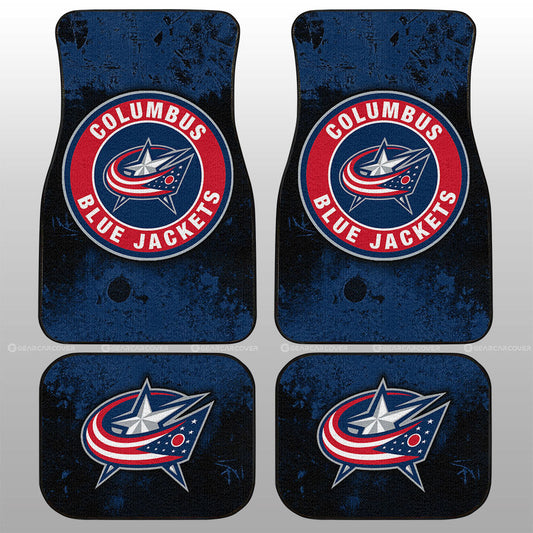 Columbus Blue Jackets Car Floor Mats Custom Car Accessories - Gearcarcover - 1
