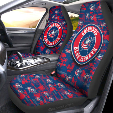 Columbus Blue Jackets Car Seat Covers Custom Car Accessories - Gearcarcover - 1