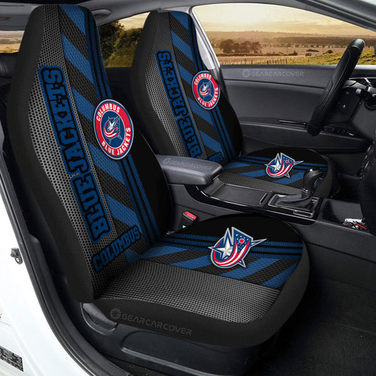 Columbus Blue Jackets Car Seat Covers Custom Car Accessories - Gearcarcover - 2