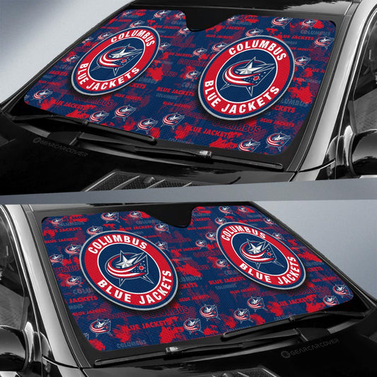 Columbus Blue Jackets Car Sunshade Custom Car Accessories - Gearcarcover - 2