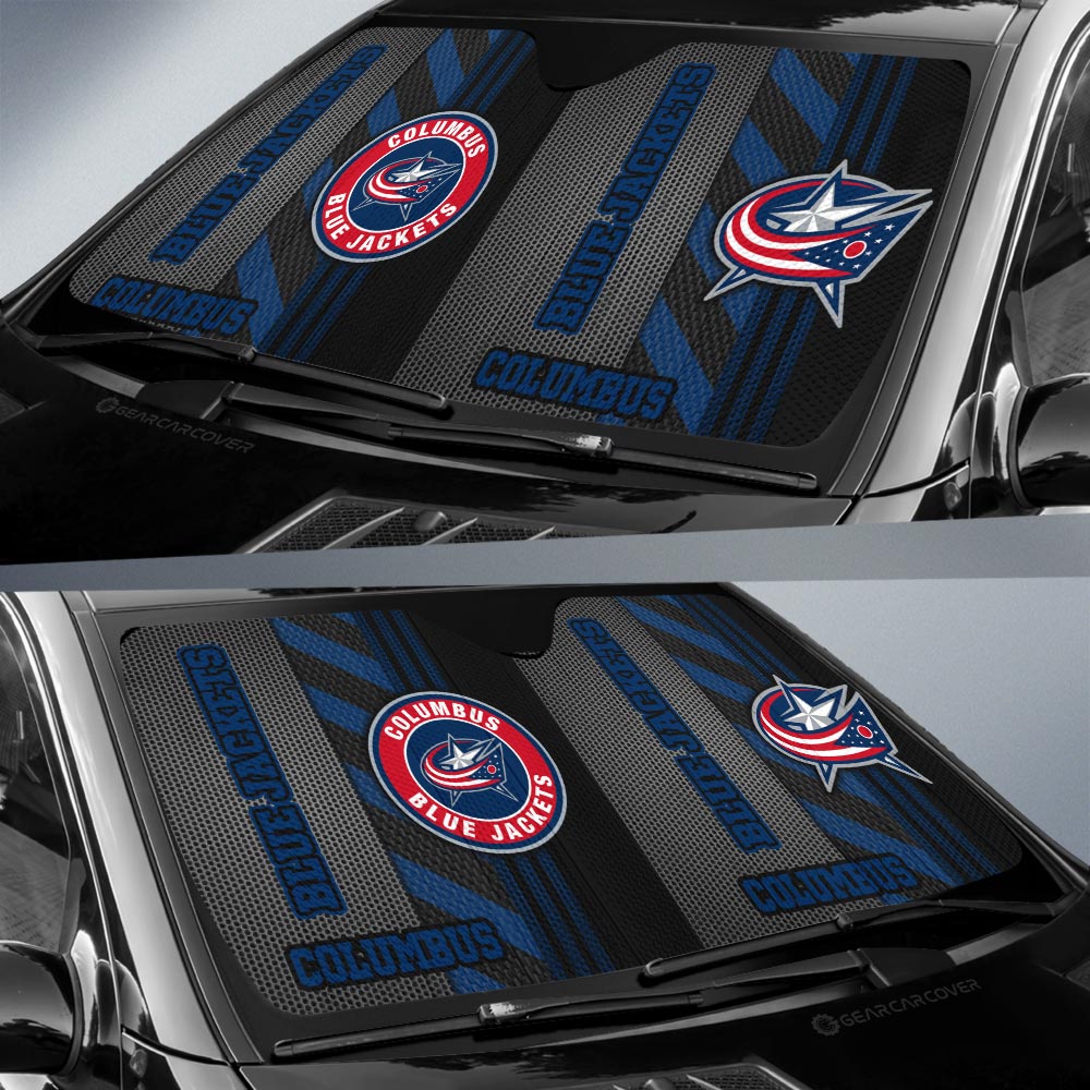 Columbus Blue Jackets Car Sunshade Custom Car Accessories - Gearcarcover - 2