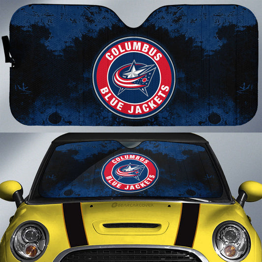 Columbus Blue Jackets Car Sunshade Custom Car Accessories - Gearcarcover - 1