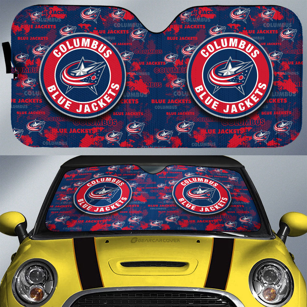 Columbus Blue Jackets Car Sunshade Custom Car Accessories - Gearcarcover - 1